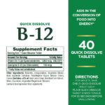 Nature’s Vitamin B-12 5,000mcg 40 Tablets - Image 2