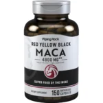 PipingRock Red Yellow Black Maca 4800mg 150 Quick Release Capsules
