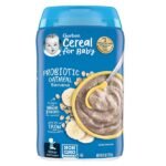 Gerber Baby Cereal Probiotic Oatmeal & Banana Baby Cereal Canister 227ml