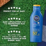 Nivea Sun Baby Protect & Care Sun Lotion SPF 50+ - Image 2