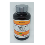 PipingRock Vitamin C 500mg Caplets 200 Count with Rose Hips