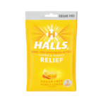 HALLS Relief Honey Lemon Sugar Free Cough Drops 25 Drops