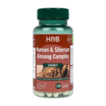 Holland & Barrett Korean & Siberian Ginseng Complex Ginseng 120 Capsules