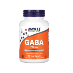 Now Foods GABA 750mg 100 Veg Capsules