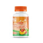 Doctor's Best Doc's Kids Vitamin D3 Gummies All Natural Fruit Flavors 25 mcg (1000 IU) 60 Natural Fruit Pectin Gummies
