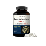 NatureBell Benfotiamine 300mg with Thiamine 100mg Per Serving 240 Veggie Capsules
