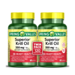 Spring Valley Krill Oil Dietary Supplement 2 Twin Packs 60 Count Each