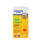 Equate Safety Coated Low Dose Aspirin Tablets for Pain Relief 81mg 120 Count