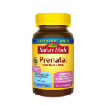 Nature Made Prenatal with Folic Acid + DHA Prenatal Vitamin and Mineral Supplement for Daily Nutritional Support 60 Softgels
