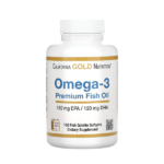 California Gold Nutrition Omega-3 Premium Fish Oil 100 Fish Gelatin Softgels