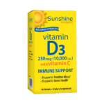 Sunshine Vitamin D3 10,000 IU, Healthy and Strong Bones 60 Servings