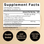 NatureBell Tribulus Terrestris 36,000mg with Tongkat Ali 400mg Per Serving for Men 240 Capsules - Image 2