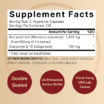 NatureBell Red Yeast Rice 2,400mg with CoQ10 100mg 240 Veggie Capsules - Image 2