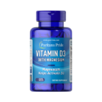 Puritan's Pride Vitamin D3 With Magnesium 60 Coated Tablets