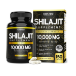 Shilajit Pure Himalayan Capsules 10,000mg 150 Capsules Premium Shilajit Capsules for Men - High in Trace Minerals No Fillers Manufactured in The USA Authentic Shilajit Supplement Non GMO