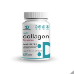 Deal Supplement Multi-Collagen Pills for Women with Vitamin C, E, & Biotin 300 Capsules