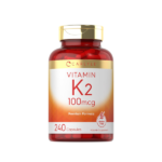 Carlyle Vitamin K2 Supplement 100mcg 240 Capsules Non-GMO & Gluten Free