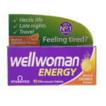 Vitabiotics Wellwoman Energy Orange 10 Dissolving Multivitamins Effervescent Tablets for Woman Natural Orange Flavour - Image 2
