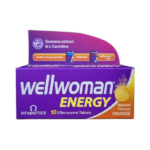 Vitabiotics Wellwoman Energy Orange 10 Dissolving Multivitamins Effervescent Tablets for Woman Natural Orange Flavour