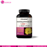 NatureBell Evening Primrose Oil with Black Cohosh 1,300mg Per Serving, 300 Mini Softgels