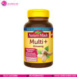 Nature Made Multi + Ginseng Daily Energy Multivitamin for Adults One Per Day Vitamin 60 Capsules