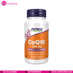 NOW Foods Supplements CoQ10 Coenzyme Q10 200 mg Cardiovascular Health 60 Veg Capsules