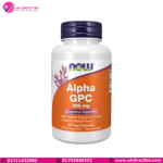 NOW Supplements Alpha GPC 300 mg with Bioavailable Source of Choline 60 Veg Capsules