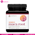 Youtheory Women's Maca Root Vegan Energy & Menopause Support Supplement with Peruvian Ginseng Premium Supplement for Women 120 Capsules