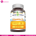 Amazing Nutrition Amazing Formulas Vitamin D3 Supplement 15000iu Per Serving 180 Count Softgels USA