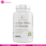 GENIUS HERBALS 15 Day Detox and Cleanse Helps Eliminate Toxins Supports Digestive Health 30 Capsules