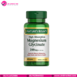 Nature's Bounty High Absorption Magnesium Glycinate 240mg Supports Muscle Relaxation Bone Heart and Nerve Health 60 Capsules