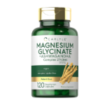 Carlyle Magnesium Glycinate with Ashwagandha 2,740mg Complex 120 Vegetarian Capsules
