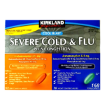Kirkland Signature Severe Cold & Flu Plus Congestion 168 Caplets