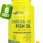 Herbtonics Omega 3 Fish Oil 1250mg High EPA 450mg + DHA 300mg 180 Softgels
