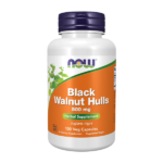 NOW Foods Black Walnut Hulls 500mg 100 Veg Capsules