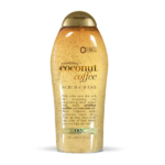 OGX Smoothing + Coconut Coffee Exfoliating Body Scrub with Arabica Coffee & Coconut Oil Moisturizing Body Wash for Dry Skin