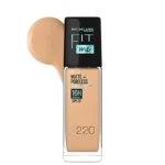 Maybelline New York Fit Me Matte + Poreless 220 Foundation 16H Oil Control Spf22 30Ml